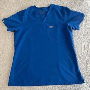 FIGS Women's Catarina One-Pocket Scrub Top - Royal Blue